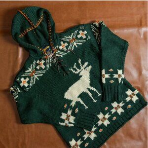 Rugby Ralph Lauren Hooded Reindeer Sweater